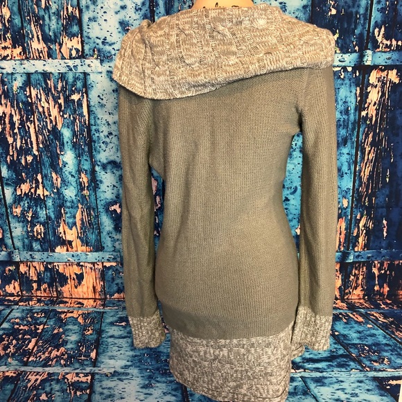 Allison Brittney sz m gray knit tunic - Picture 4 of 5